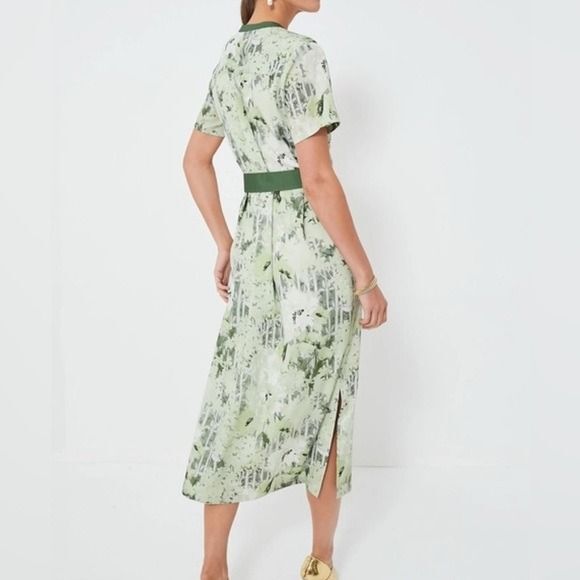 Tuckernuck Shady Grove Floral Camille Dress Green Floral Midi Maxi XXL NWT - Picture 2 of 12